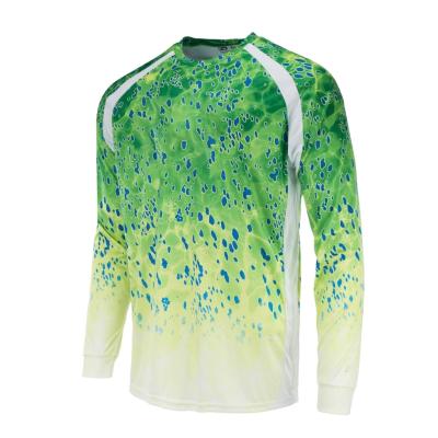 China Men's T-shirt Logo SPF Light Rise Fishing Shirt UPF 50+ Sun Protection Antibacterial Custom Active Outdoor Quick Dry Long Sleeve Shirt for sale