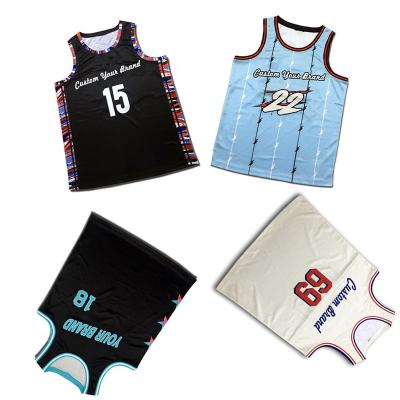 China Wholesale New Antibacterial Basketball Jersey Custom White Jersey Dress Uniform Basketball With Custom Design Unique Basketball Jersey Designs for sale