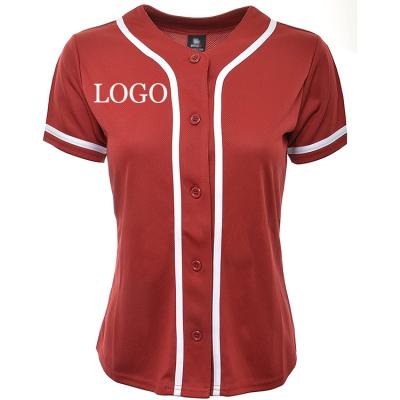 China New OEM Antibacterial Logo Men Short Sleeve Cheap Custom Made Team Uniform Lady Crop Wear Tee Shirt Plain Button Shirt Young Women Baseball Tank Top for sale