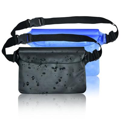 China Logo Swimming Beach Custom Waterproof Dry Pouch Mobile Instrument Fanny Pack Rainproof Waist Bag with Lanyard Sport Bag for sale