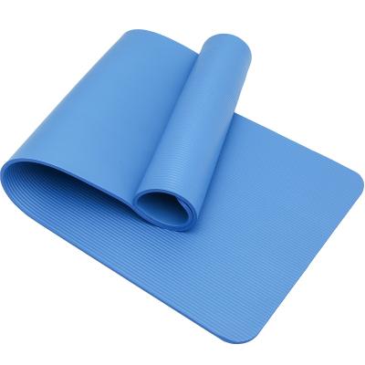 China 2021 Yoga Mat Eco Friendly Eco Friendly One 10mm NBR Anti Slip Comfy Trending Organic Yoga Mats Custom Foldable Mats Fitness Products for sale