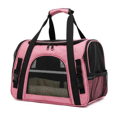 China Cat Bag Durable Portable Breathable Single Shoulder Diagonal Straddle Back Pet Bag Foldable Outdoor Portable Pet Carry Bag for sale