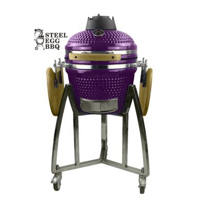 China Adjustable Size SEB/STEEL Hot Wood Ceramic Kamado Charcoal Smoker Pellet BBQ 2021 Sales Outdoor Live EGG Design New for sale