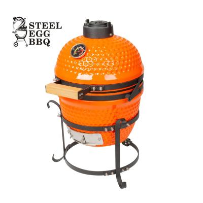 China Adjustable size 2020 newest SEB 13 inch barbecue grill and smoker grill, small and cheap kamado BBQ grill for sale