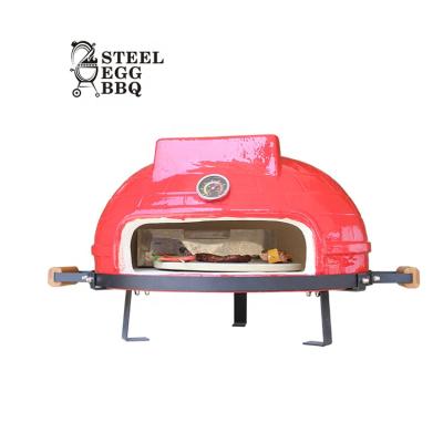 China Classic SEB/NEW ARRIVED STEEL EGG BARBECUE 21 Inch Kamado Pizza Oven, Ceramic Charcoal Wood Fired Pizza Oven for sale