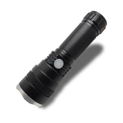 China Newest Hesoray High Quality Zoomable Multifunctional Portable Outdoor Camping Hiking Walking Aluminum Alloy LED USB Rechargeable Flashlight for sale