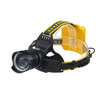 China High Bright Portable Aluminum Alloy P50 Outdoor Adjustable Rechargeable Waterproof Headlight Zoomable For Camping for sale