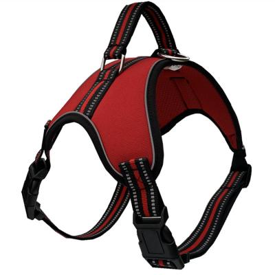 China DETACHED No Pull Pet Walking Mesh Wholesale Manufacturers Dog Harness Soft Nylon Vest Designer Custom Adjustable Fashion Backpack for sale