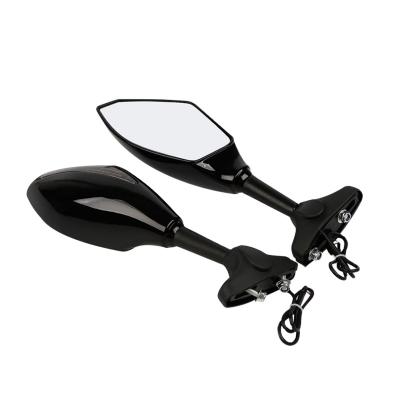 China PP Motorcycle Accessories Glass Mirrors Side View Clear Foldable Rear Mirror For NINJA/NMAX for sale