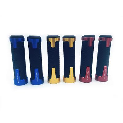 China Cheap Universal Rubber+Aluminum Motorcycle Bike Brake Rubber Grip Motocross Hand Grips for sale