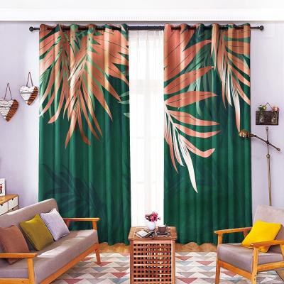 China Luxury Blackout Living Room 3d Digital Printing Drapes Curtains For Living Room for sale