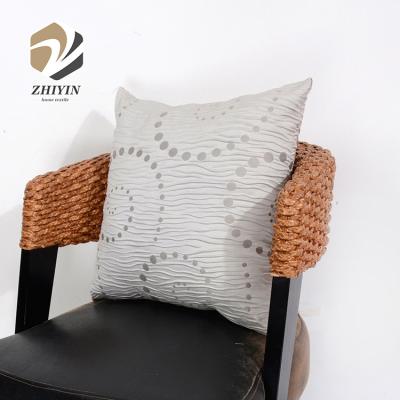 China Decoration Of Fashionable Loose Washable Jacquard Office Chair Custom Polyester Square Cushion for sale