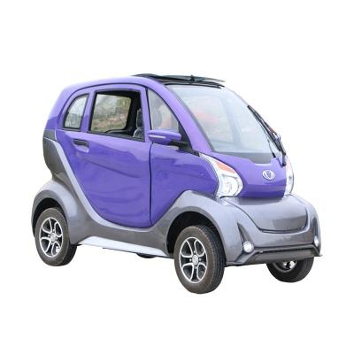 China New Design 4 Wheel New Energy Leather Electric Vehicle Mini Car With EEC 60v 3000w 125-65-R12 Auto Macpherson 1500-2000mm 359/400KG for sale