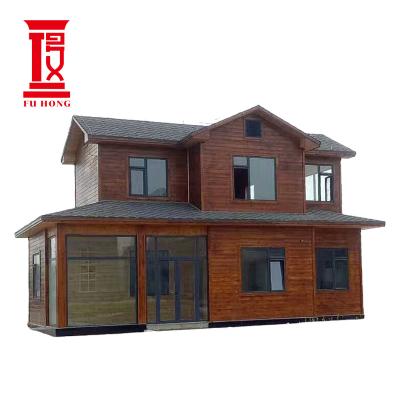 China Fuhong Modern Chinese Manufacture 20 Feet Economical Foldable Prefab Modular Cafe Shop Prefab Homes for sale