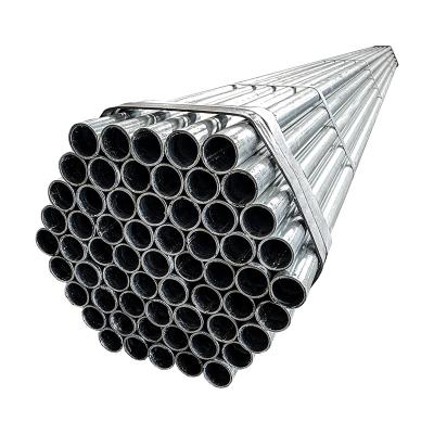 China Liquid pipe BS1387 2 inch hot dip steel round pipe structural galvanized steel round pipe for sale