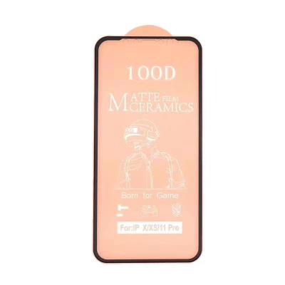 China Cell Phone Nano Ceramic Glass 100d Matte Anti Shock Phone Screen Protector For iPhone 12 pro 11 max Xs XR max 8 7 6 for sale