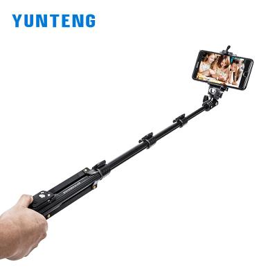 China Multifunctional Digital Camera Yunteng VCT-1388 BT Control Selfie Stick Telescopic Tripod Stand for Phone/Camera Livestreaming Shooting for sale