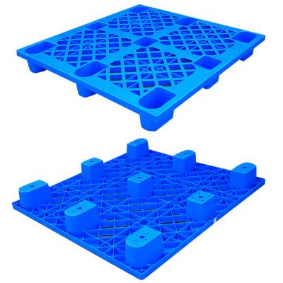 China 1200*1000*150mm Blue Nine Feet Flat Surface Plastic Pallet with 0.5 Ton Dynamic Load for sale