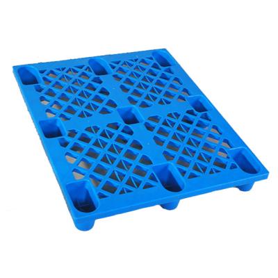 China Eco-friendly Nine Feet Single Sided Stackable Plastic Pallet for Warehouse 1200*1000*150MM for sale