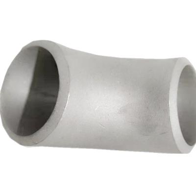 China Hotels Industrial Welded 45 Degree Elbow, DN10 12 20 25 32 40 50 65, SS304&316 Stainless Steel Pipeline Adapter for sale