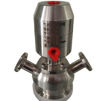 China General Factory Price Customized Sanitary Tow Port Sample Valve , DN10 DN15 DN20 DN25 SS304&316 Stainless Steel Sampling Valve for sale