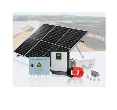 China Home off grid use energy system 5kva 5kw 5000w hybrid home solar power system with lithium battery for sale