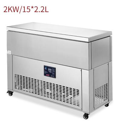 China Hotels/Food & Factory/Retail/Beverage Food & Beverage shops 15 barrel milk ice-block-snow making machine used for dessert shop ice makers for sale commercial ice maker for sale