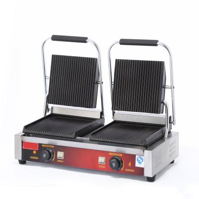 China Commercial High Quality Commercial Electric Grill Bbq Electric Panini Grill Sandwich Makers for sale