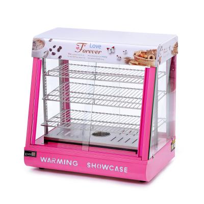 China Commercial Restaurant Chicken Food Warmer Display Cabinet Glass Display Case Commercial Food for sale