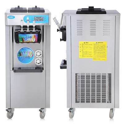 China New Stainless Steel Factory Fashion Ice Cream Snack Machine Commercial 3 Flavor Soft Serve Machine For Making Ice Cream for sale