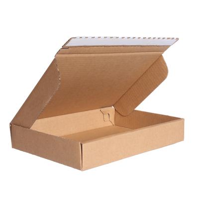 China Recycled Materials 3 Layer Boxes Custom Packaging Corrugated Zipper Cardboard Open Mailing Box for sale