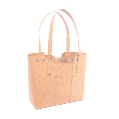 China Eco-friendly Cork Fabric Fashion Design Nice Cork Bags, Natural Vegan Satchel Portugal Handbags Cork Wooden Material Bag for sale