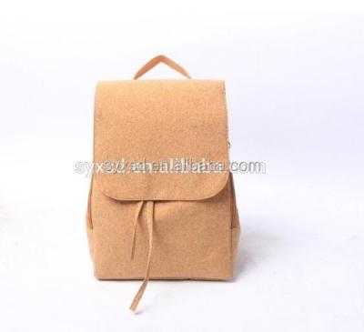 China Young high quality cork texture good quality durable stylish backpack, new arrival practical cork backpack for sale