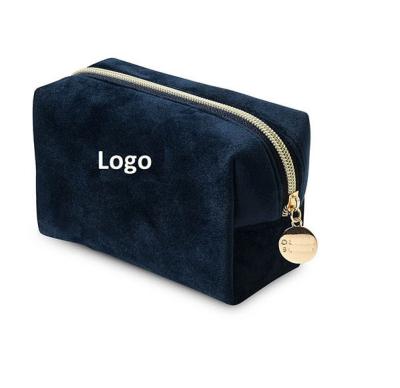 China China Manufacturer OEM Logo Women's Eco-Friendly Non-Toxic Wholesale Velvet Fabric Makeup Bags for sale