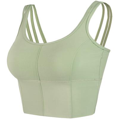 China Gym Powerful Fitness Sport Yoga Breathable Quick Dry Exercising Bare Bra With Logo for sale