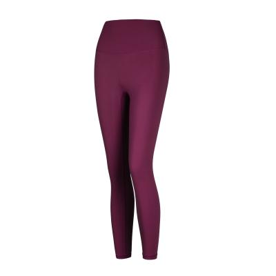 China Breathable Quick Dry Outdoor Running High Waisted Butt Lift Gaiters Seamless Yoga Pants for sale