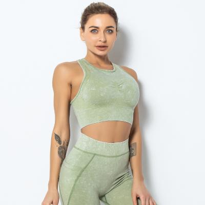 China Breathable Two Piece Gym Workout Set Ribbed Seamless High Waist Plus Size Yoga Set for sale