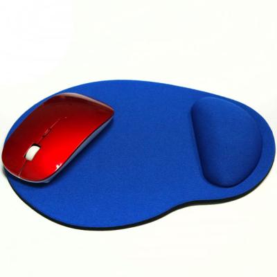 China With Wrist Rest New Small Feet Form Mousepad Support Wrist Comfort Mat Solid Color Computer Mouse Pad for sale