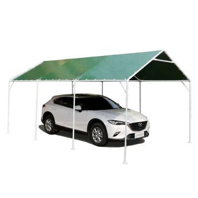 China Single outdoor metal parking lot and gazebo with different size made in carbon steel or Stianelsss steel for choice to protect your car for sale