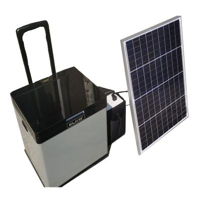 China Newest Waterproof 60L Cooler 12V 24V 100 -240V Electric Solar Compressor Portable Fridge For Car With Large Camping Outdoor for sale