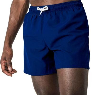 China Breathable Beach Shorts Solid Color With Rope Sports Jammer Quick Dry Man Swim Shorts Swimming Trunk Safe Stripe Swimsuit Various Colors for sale