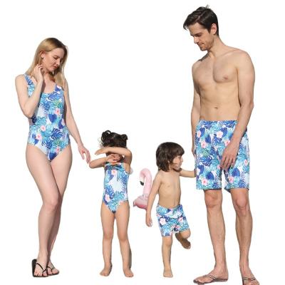 China Wholesale Breathable Family Beach Matching Father-child Parent-child Swimwear Mens Swimming Kids Swimwear High Waist Swimwear Shorts for sale