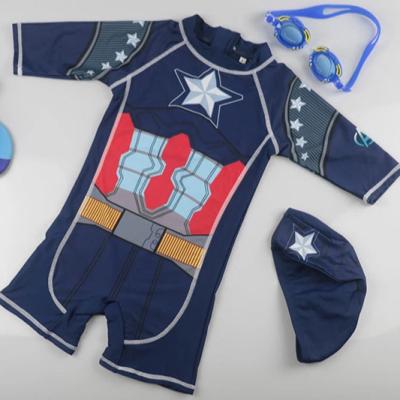 China Breathable Baby Boy Beach Clothing Long Sleeve Toddler One Piece Kids Swim Girl Swimsuit Kid Baby Little Kid Bathing Swimming Swimwear for sale