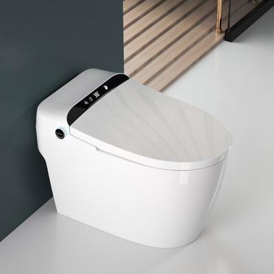 China New design automatic operation smart closestool modern chinese ceramic smart open toilet with self cleaning clean automatic toilet for sale