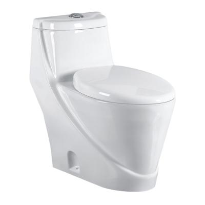 China Double Best Quality Villa Apartment Office Building Flush Ceramic One Piece Toilet for sale