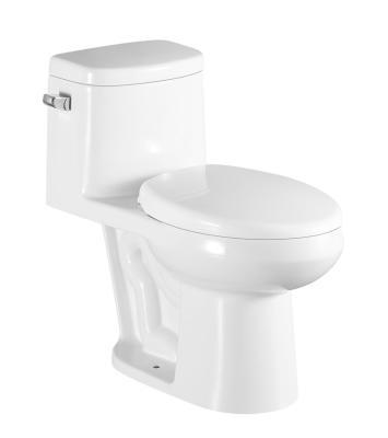 China Hot Selling Flush Double Offices Flush Building Hospital Double Flush Ceramic One Piece Toilet for sale