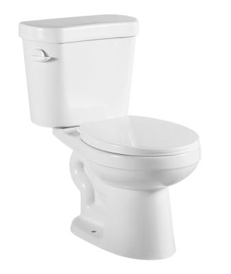 China Double-Flow Hot Seller Hotel Villa Double Flat Flush Mount Two Piece Siphonic Toilet for sale