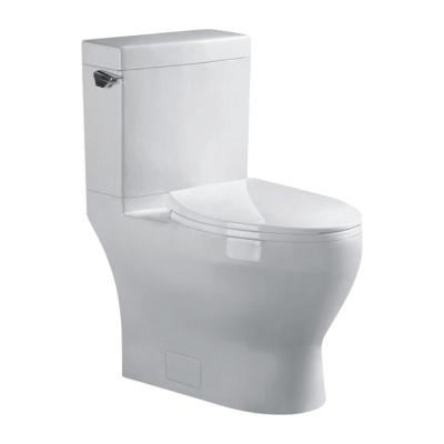 China Double-Flow High Quality Two Piece Flush Strap Floor Siphonic Toilet for sale