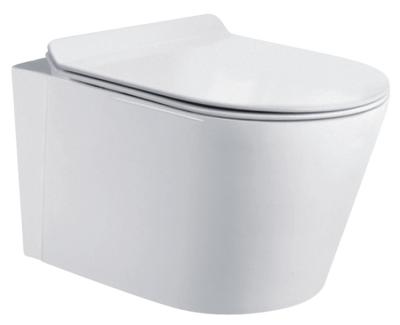 China Hot Seller Hot Seller Sanitary Ware Concealed Ceramic P-trap 180mm Wc Bathroom Wall Mounted Toilet Cheap Wall Mounted Toilet Villa Apartment Cistern Sanitary Ware for sale