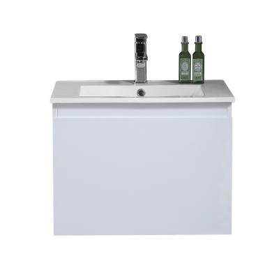 China Customized Modern White Square Paint PVC Shape Cabinet Bathroom Sale Modern Bathroom for sale